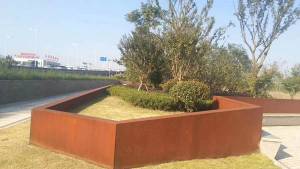 河东耐候钢挡土墙